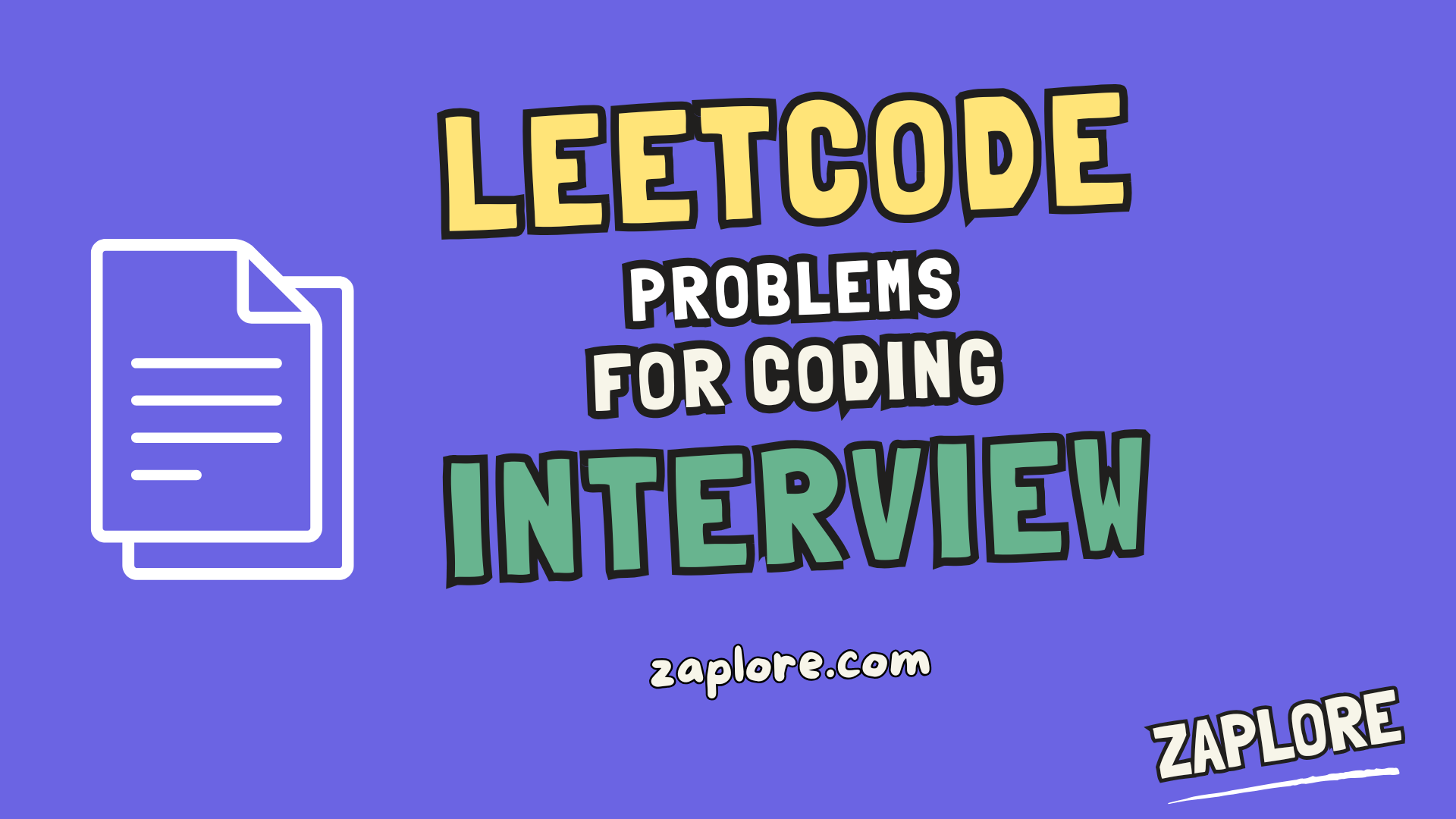 LeetCode problems to solve for coding interview